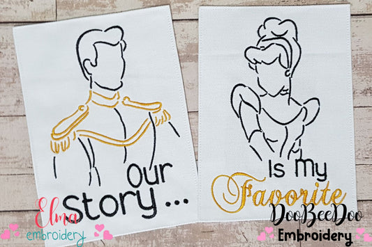 Our History ... is my Favorite - Set of 2 designs - Fill Stitch