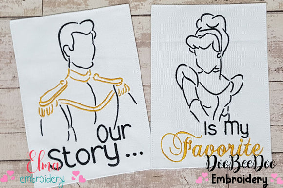 Our History ... is my Favorite - Set of 2 designs - Fill Stitch