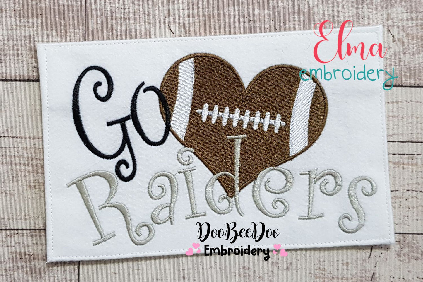 Football Go Raiders - Fill Stitch