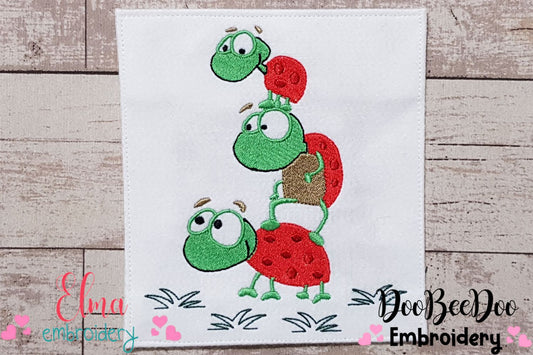 Three Bugs - Fill Stitch