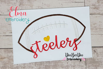 Football Steelers Ball - Fill Stitch