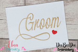Groom - Fill Stitch - Machine Embroidery Design