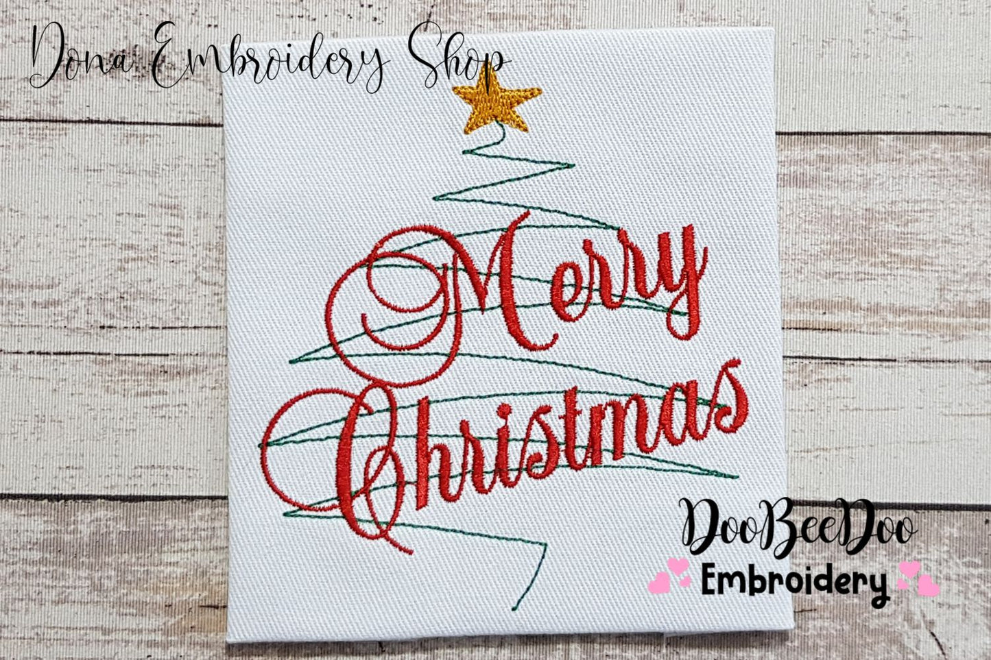 Merry Christmas - Fill Stitch