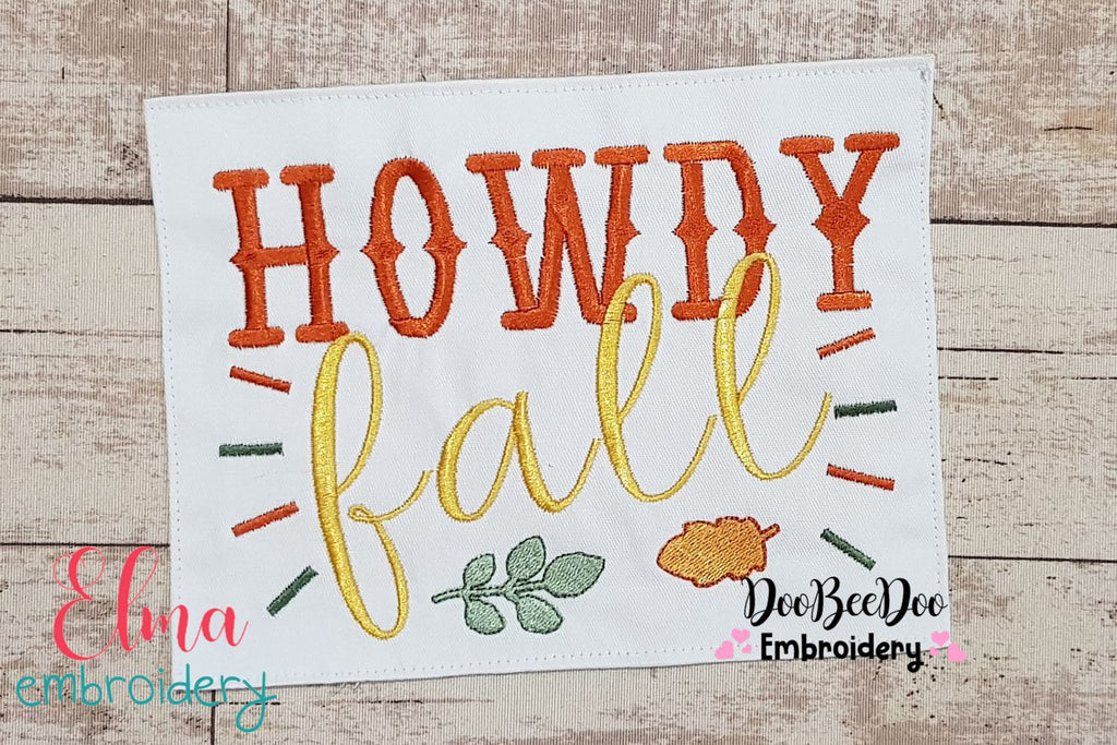 Howdy Fall - Fill Stitch