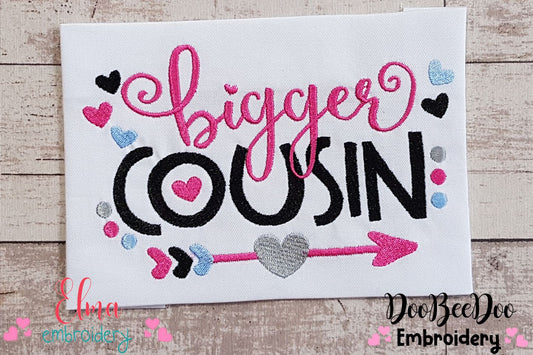 Bigger Cousin Arrow and Hearts - Fill Stitch