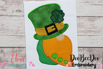 St Patrick's Gnome - Applique