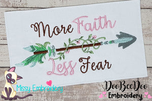 More Faith Less Fear - Fill Stitch