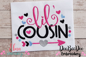 Lil Cousin Arrow and Hearts - Fill Stitch