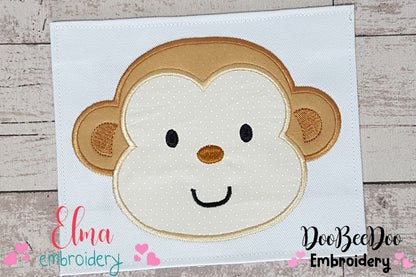 Monkey - Applique - Machine Embroidery Design