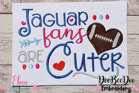 Jaguar Fans Are Cuter - Applique