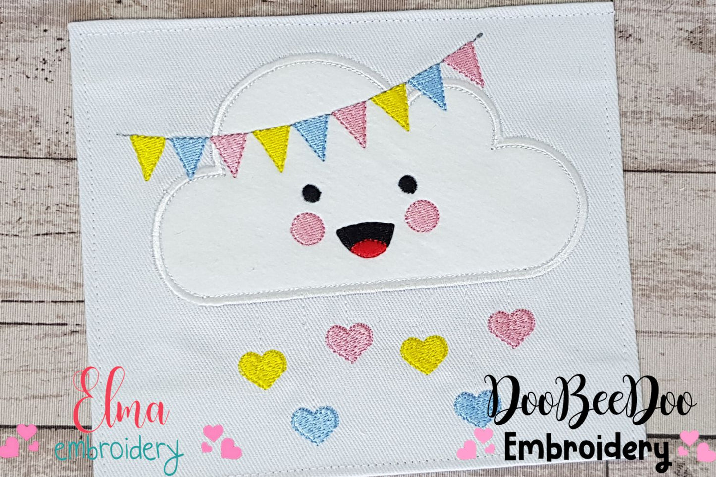 Cloud and Flags - Applique