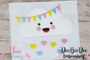 Cloud and Flags - Applique