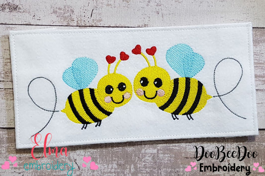 Valentines Bees - Bumble Bee - Fill Stitch