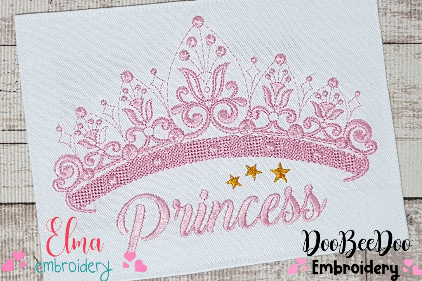 Princess Tiara - Fill Stitch - Machine Embroidery Design