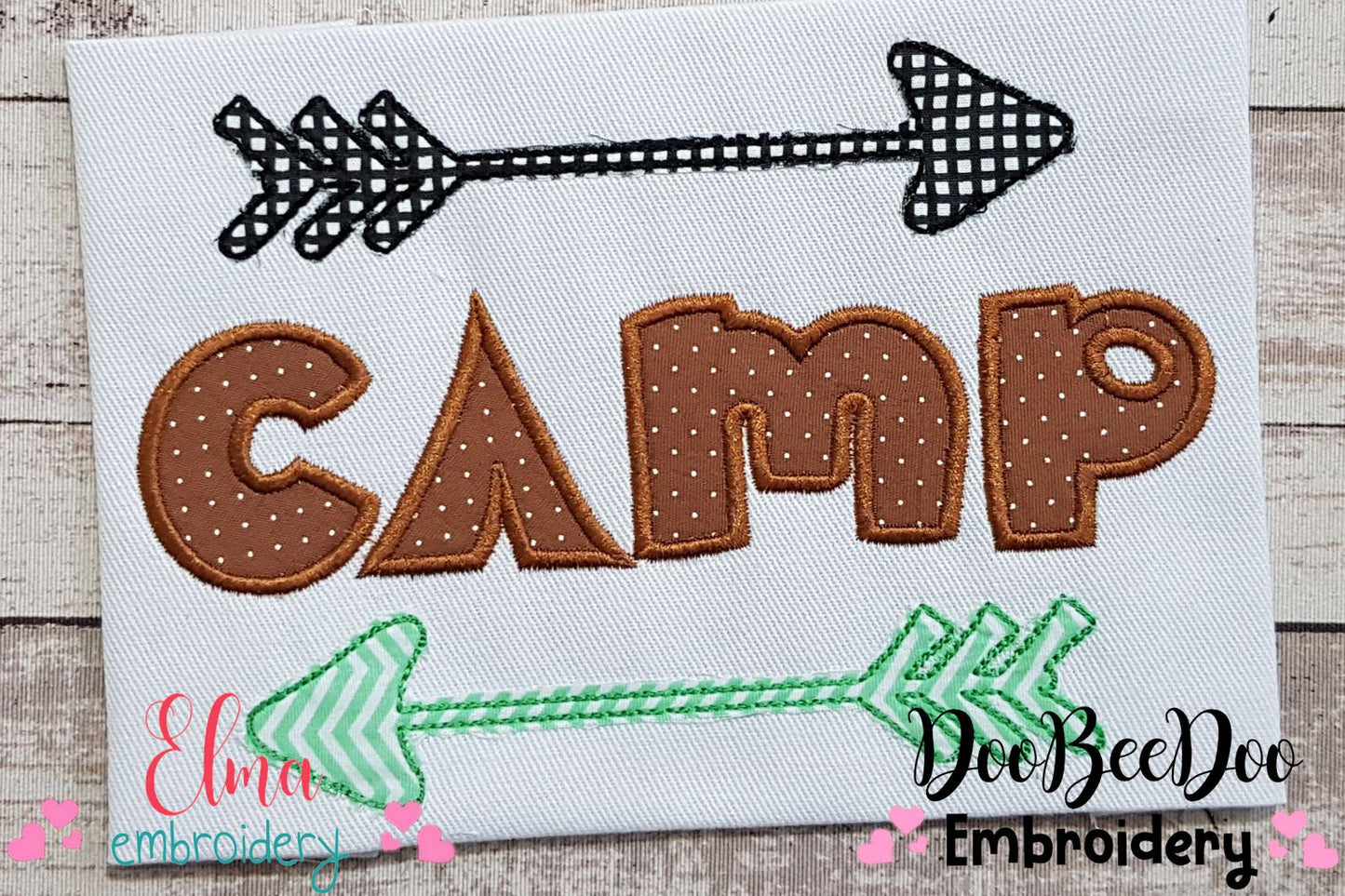 Camp and Arrows - Applique