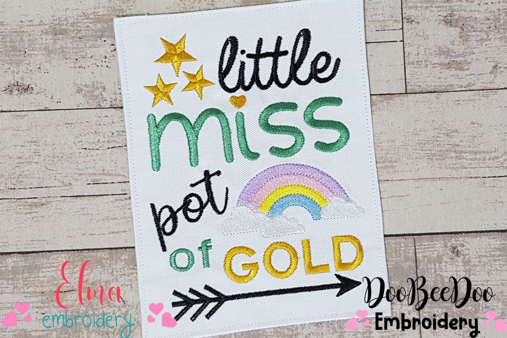 Little Miss Pot of Gold - Fill Stitch