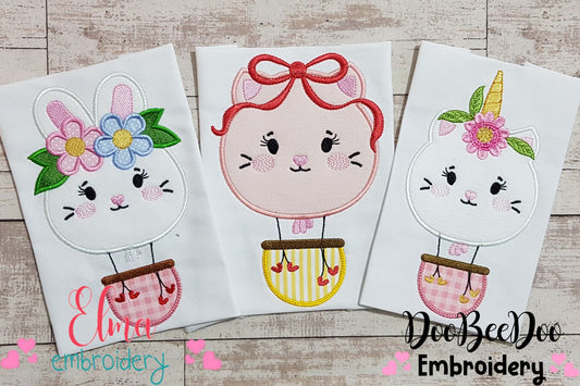 Hot Air Balloon Animals - Applique