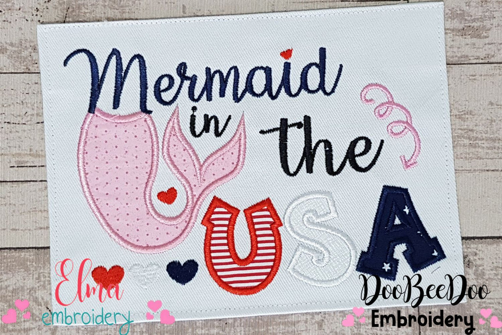 Mermaid in the USA - Applique
