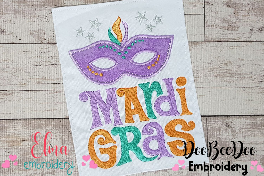 Mardi Gras - Applique - Machine Embroidery Design