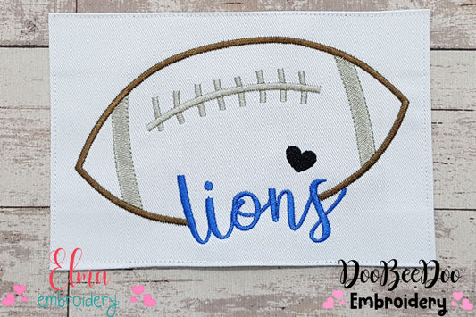Football Lions Ball - Fill Stitch