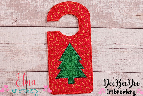 Merry Christmas Door Hanger - ITH Applique Embroidery