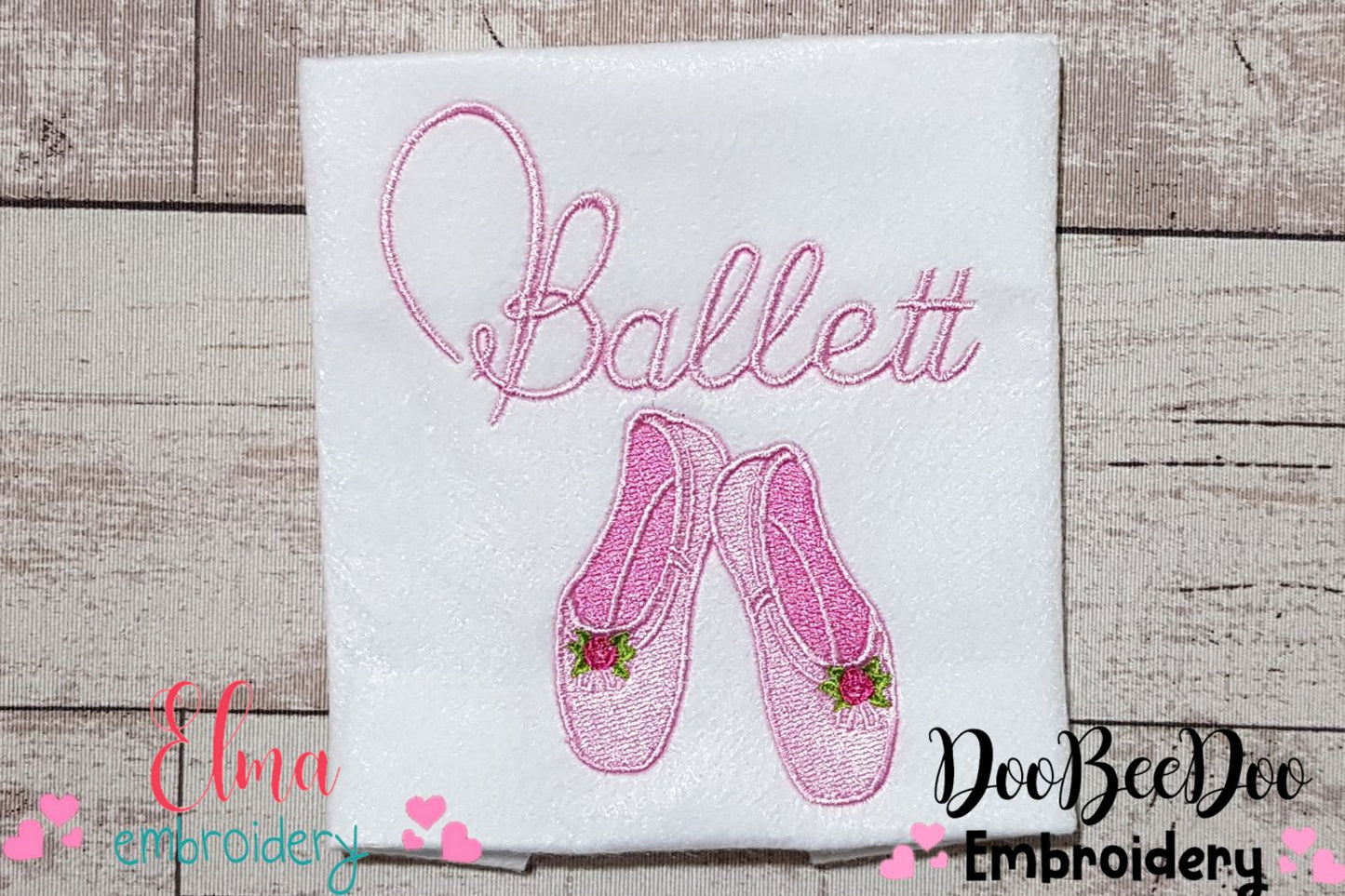 Ballerina Shoes Ballet - Fill Stitch