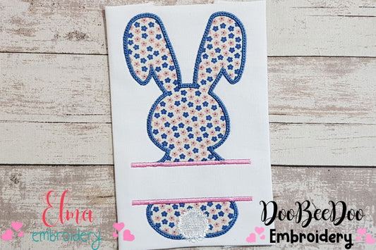Split Silhouette Bunny - Applique