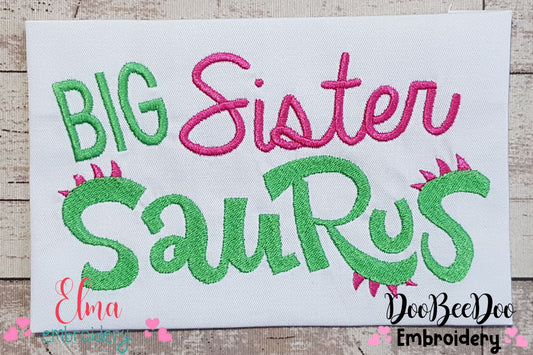 Big Sister Saurus - Fill Stitch