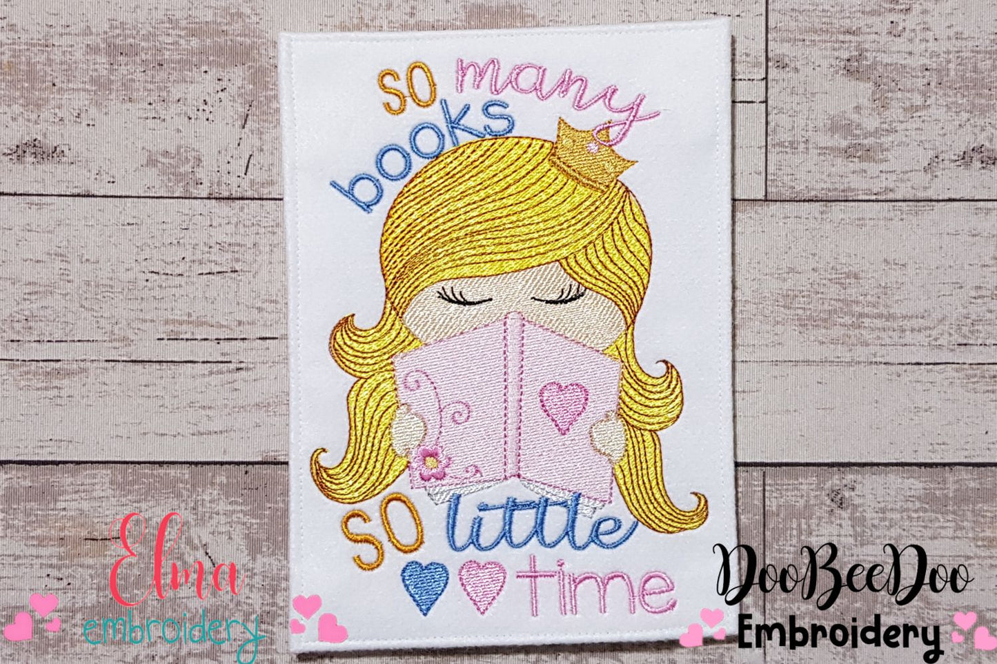 So Many Books So Little Time - Fill Stitch