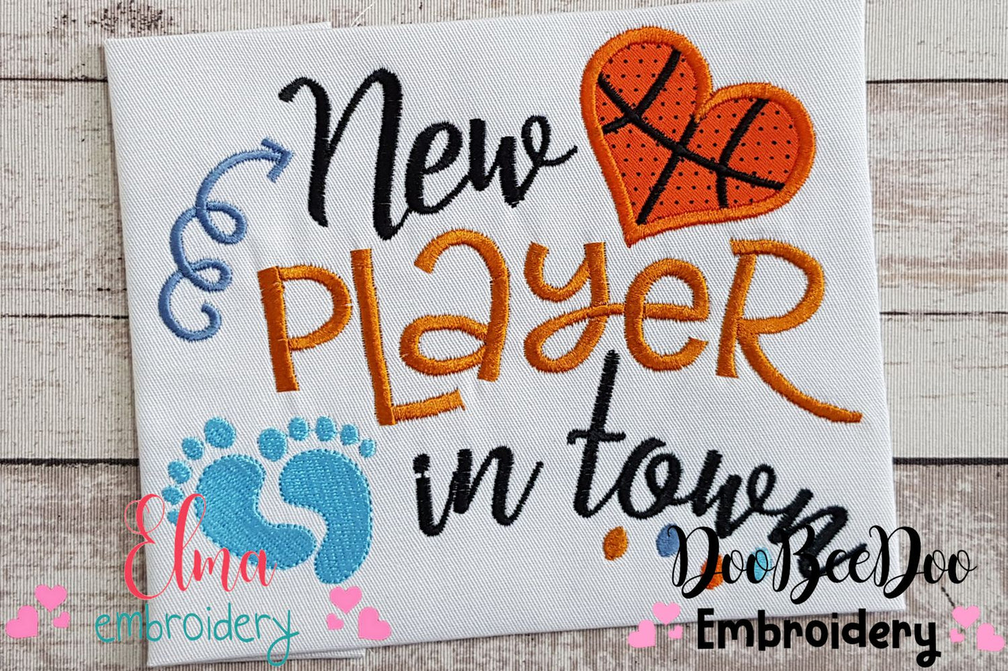 New Player in Town Basketball - Applique