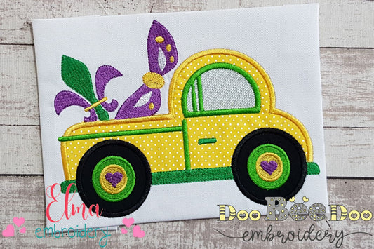 Mardi Gras Truck - Applique