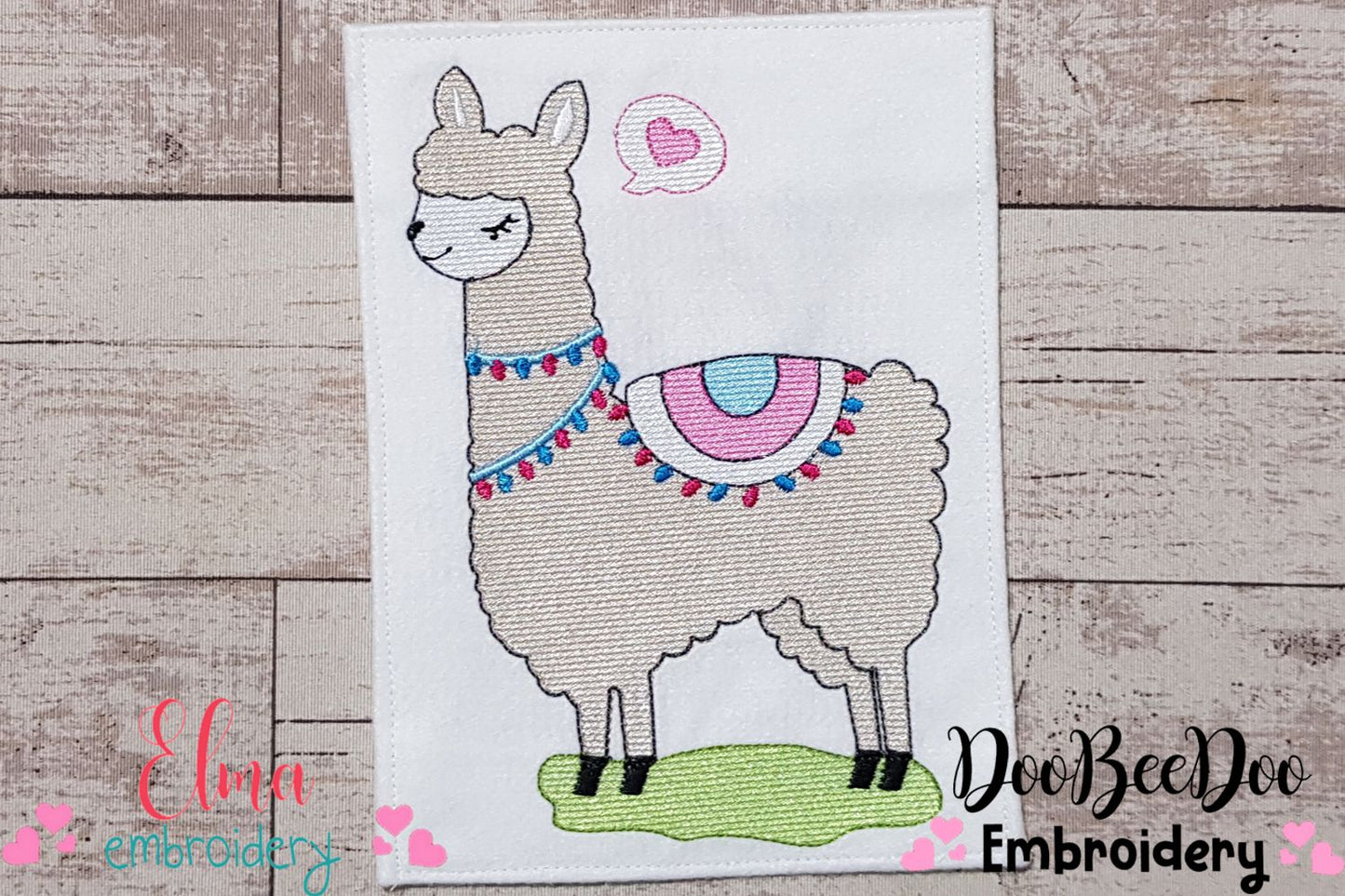 Cute Alpaca Girl - Fill Stitch