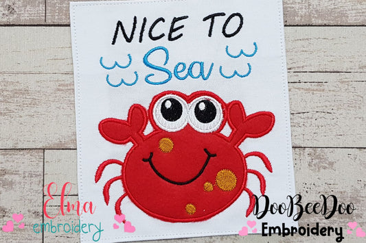 Nice To Sea Crab - Applique