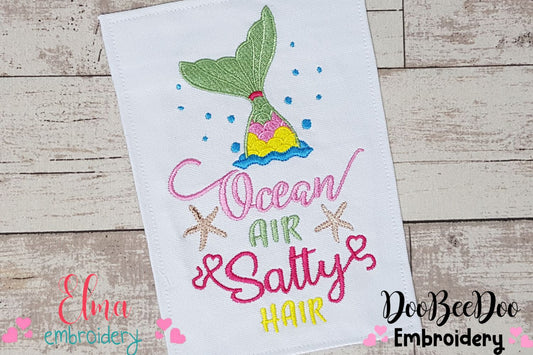 Ocean Air Salty Hair - Fill Stitch