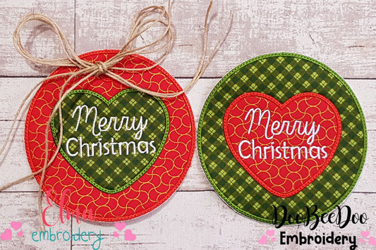 Merry Christmas Tags - ITH Project - Machine Embroidery Design