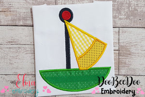 Little Sail Boat - Applique