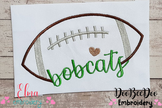 Football Bobcats Ball - Fill Stitch