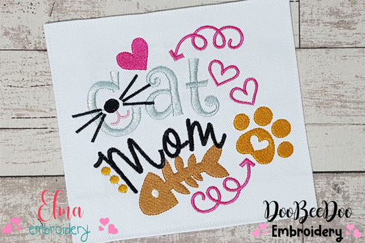 Cat Mom - Fill Stitch