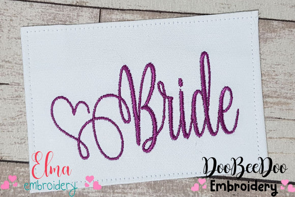 Bride Word - Fill Stitch