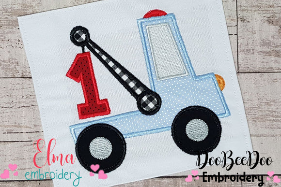 Tow Truck Number 1 - Applique