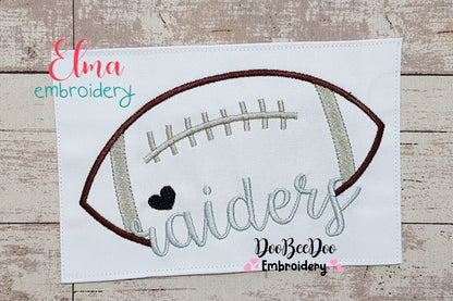 Football Raiders Ball - Fill Stitch