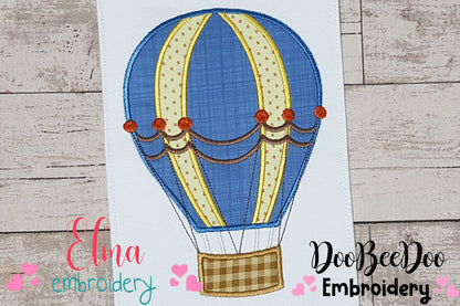 Hot Air Balloon - Applique - Machine Embroidery Design