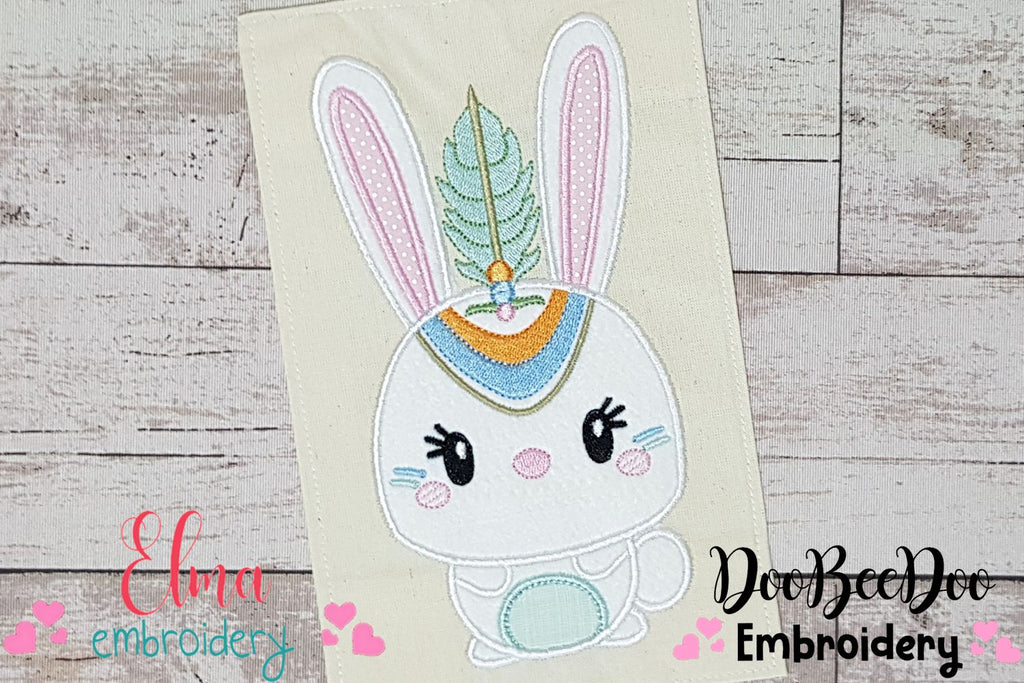 Boho Bunny - Applique Embroidery