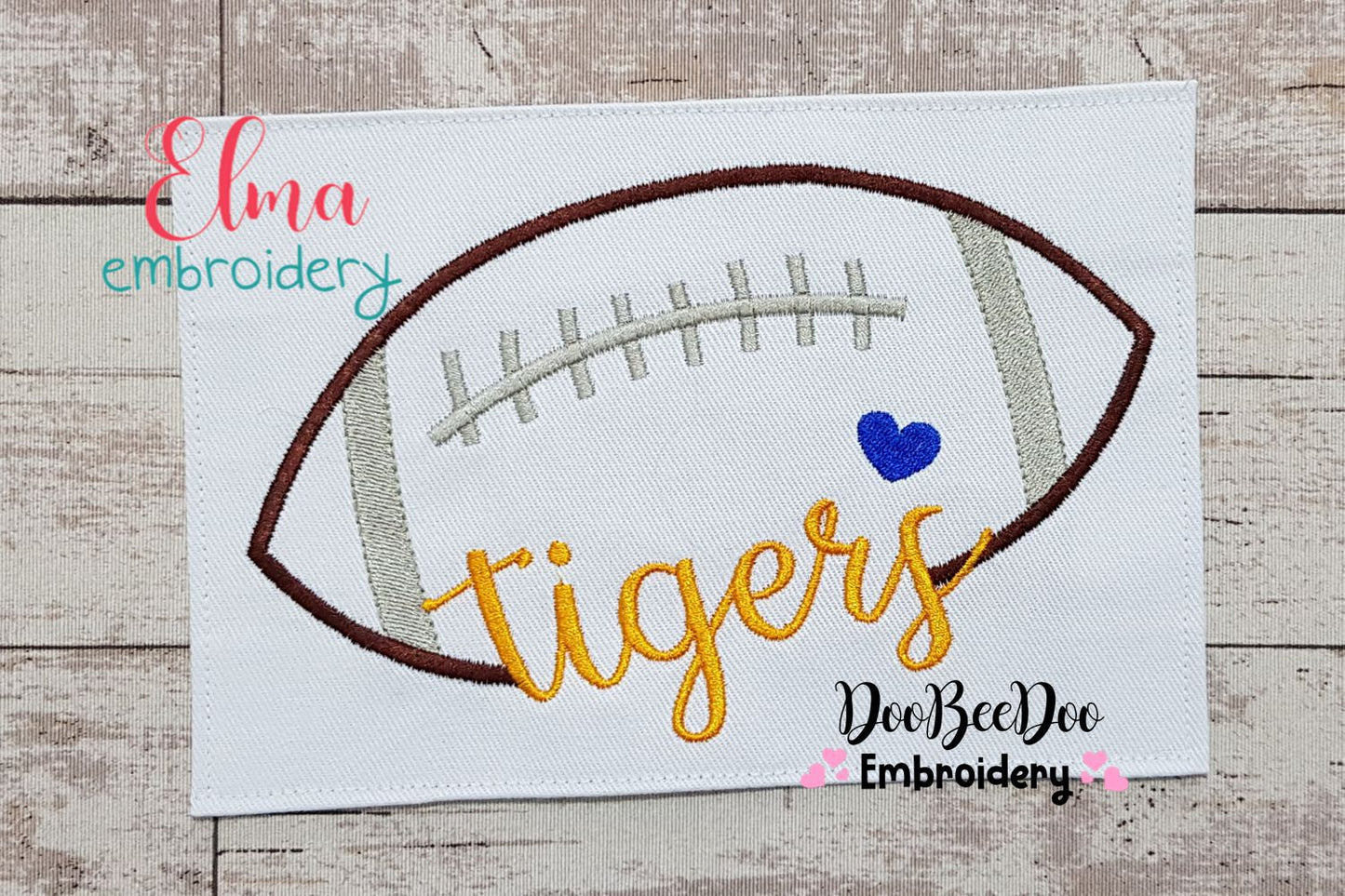 Football Tigers Ball - Fill Stitch