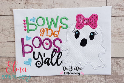 Bows and Boos Y'all - Applique