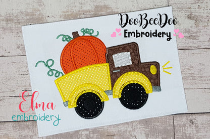 Thanksgiving Pumpkin Truck - Applique