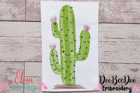 Cactus - Fill Stitch Embroidery