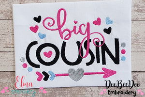 Big Cousin Arrow and Hearts - Fill Stitch