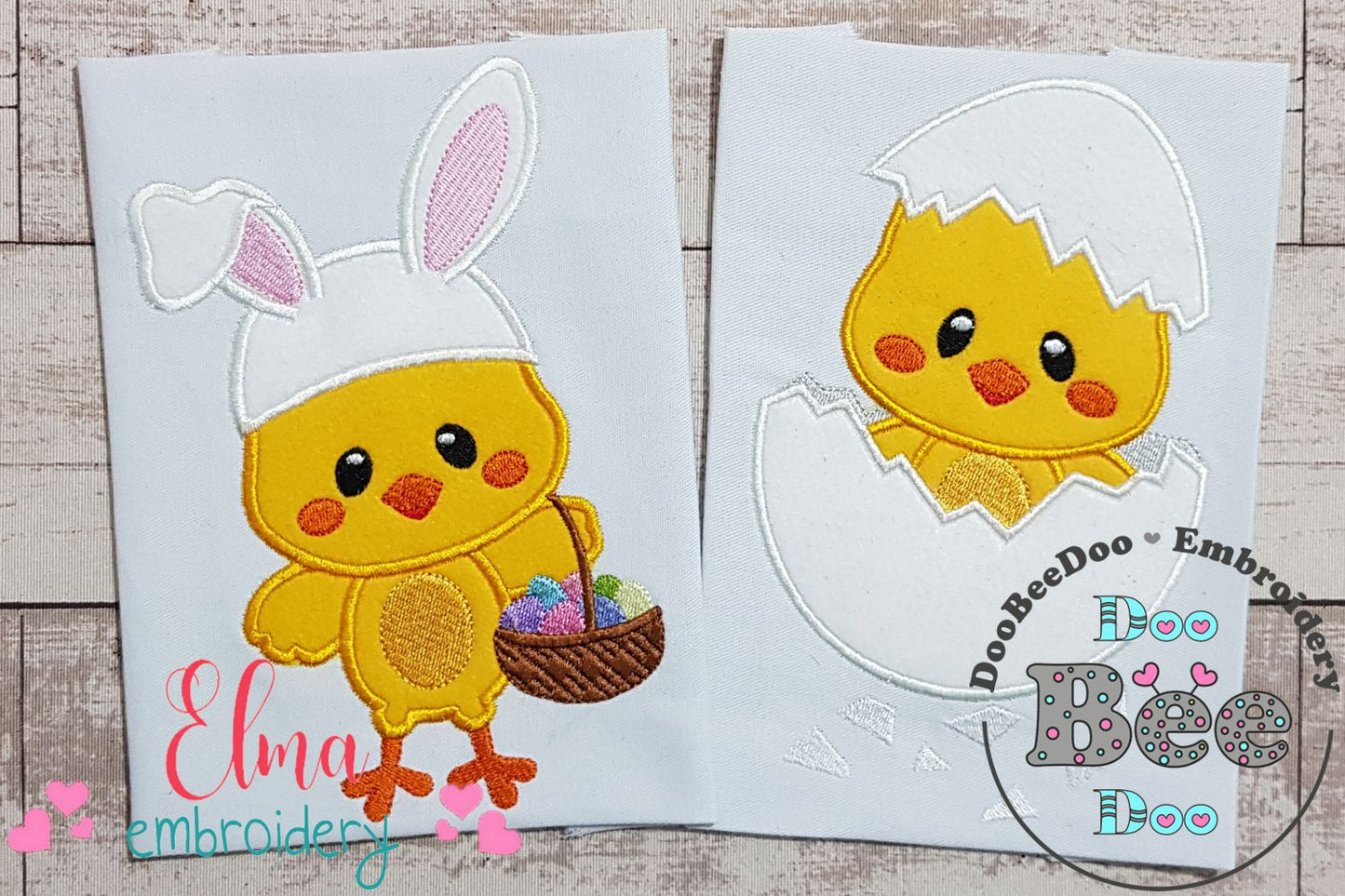 Easter Chicks - Applique - Set of 2 designs
