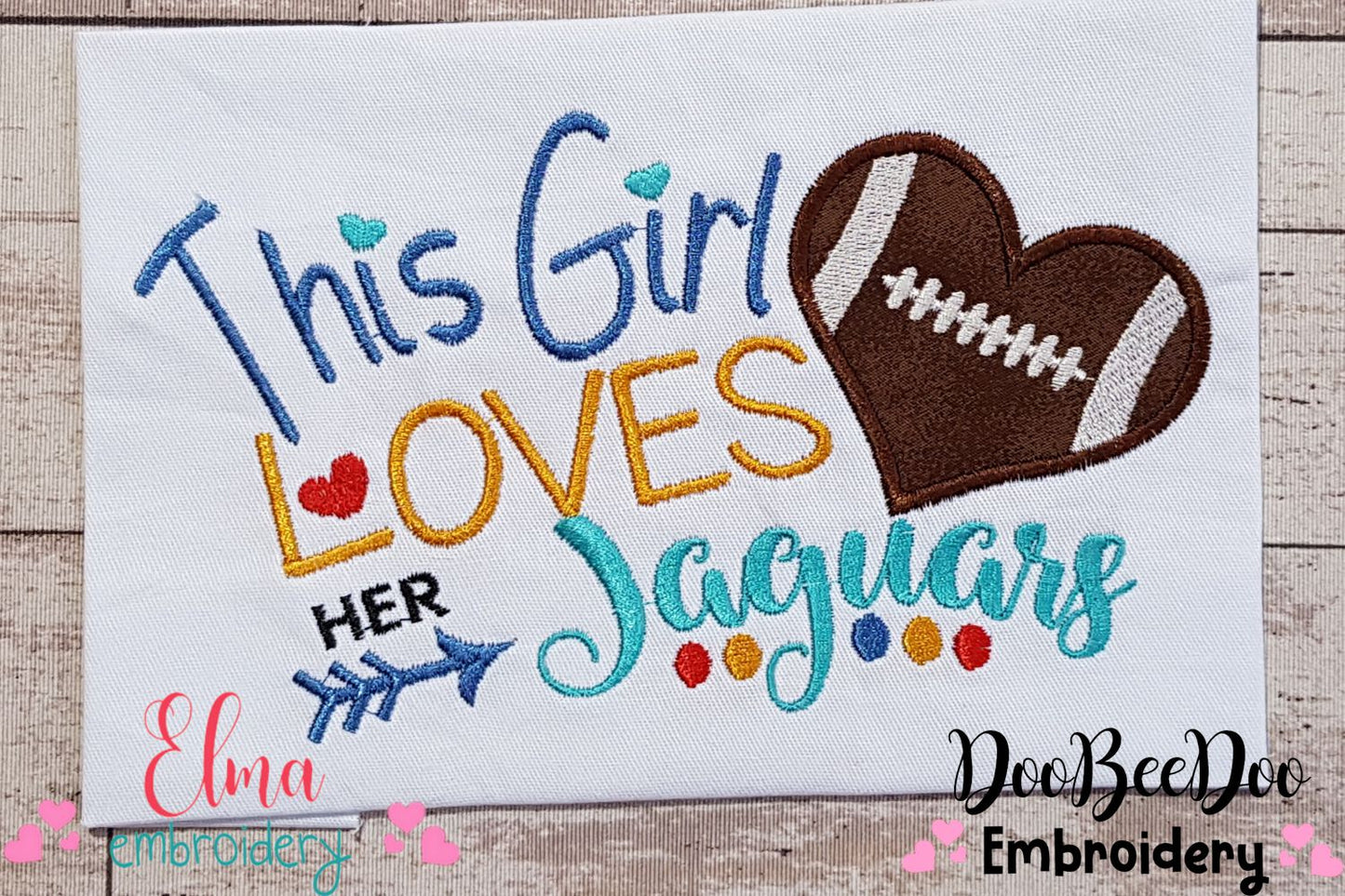 This Girl Loves her Jaguars - Applique